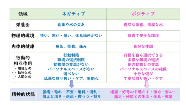 5つの領域
